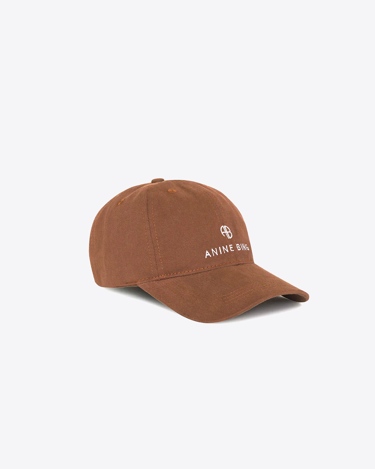 Anine Bing Casquette Jeremy Petit Logo – Dark Brown