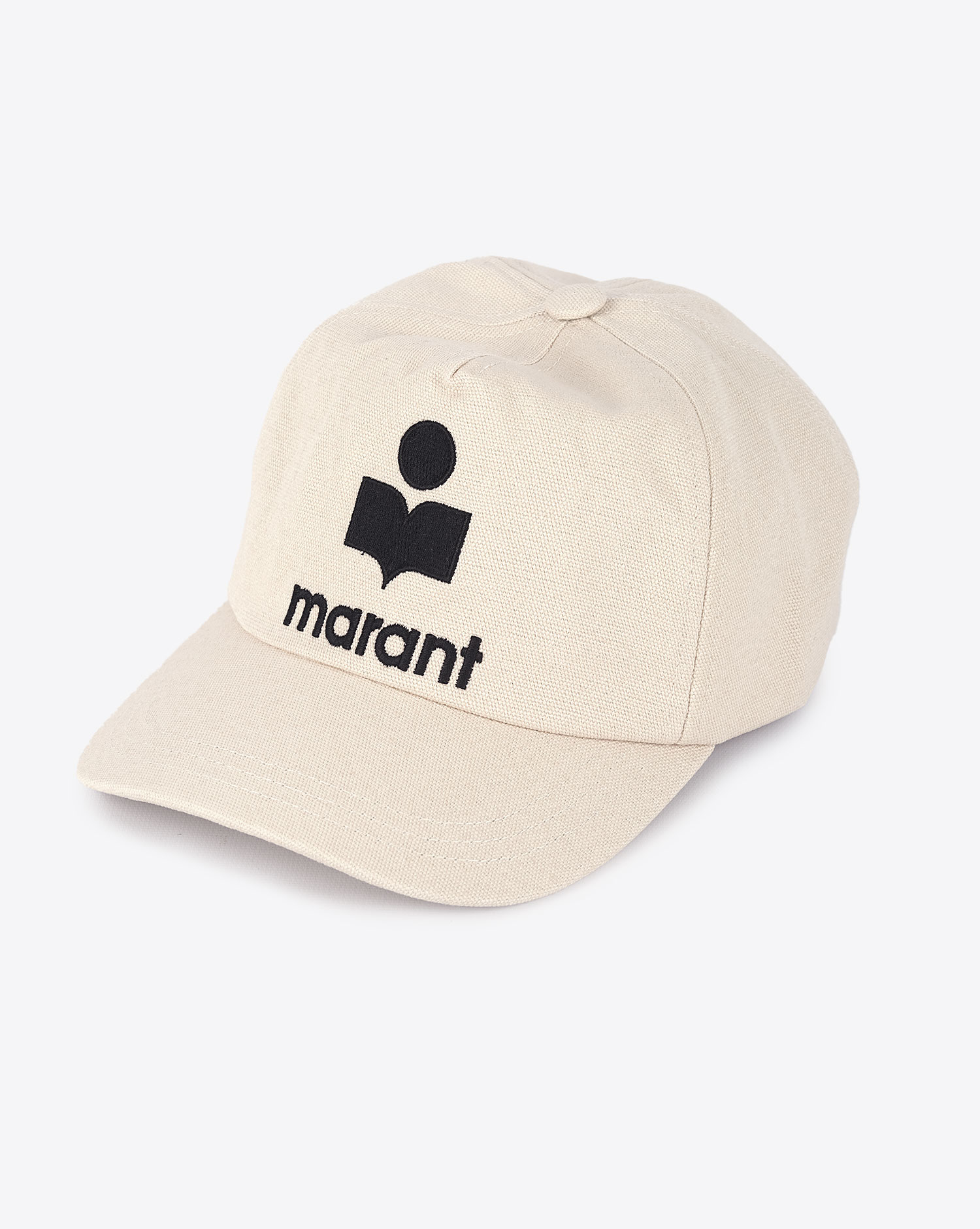 Isabel Marant Accessoires Casquette Tyron Logo – Noir Ecru