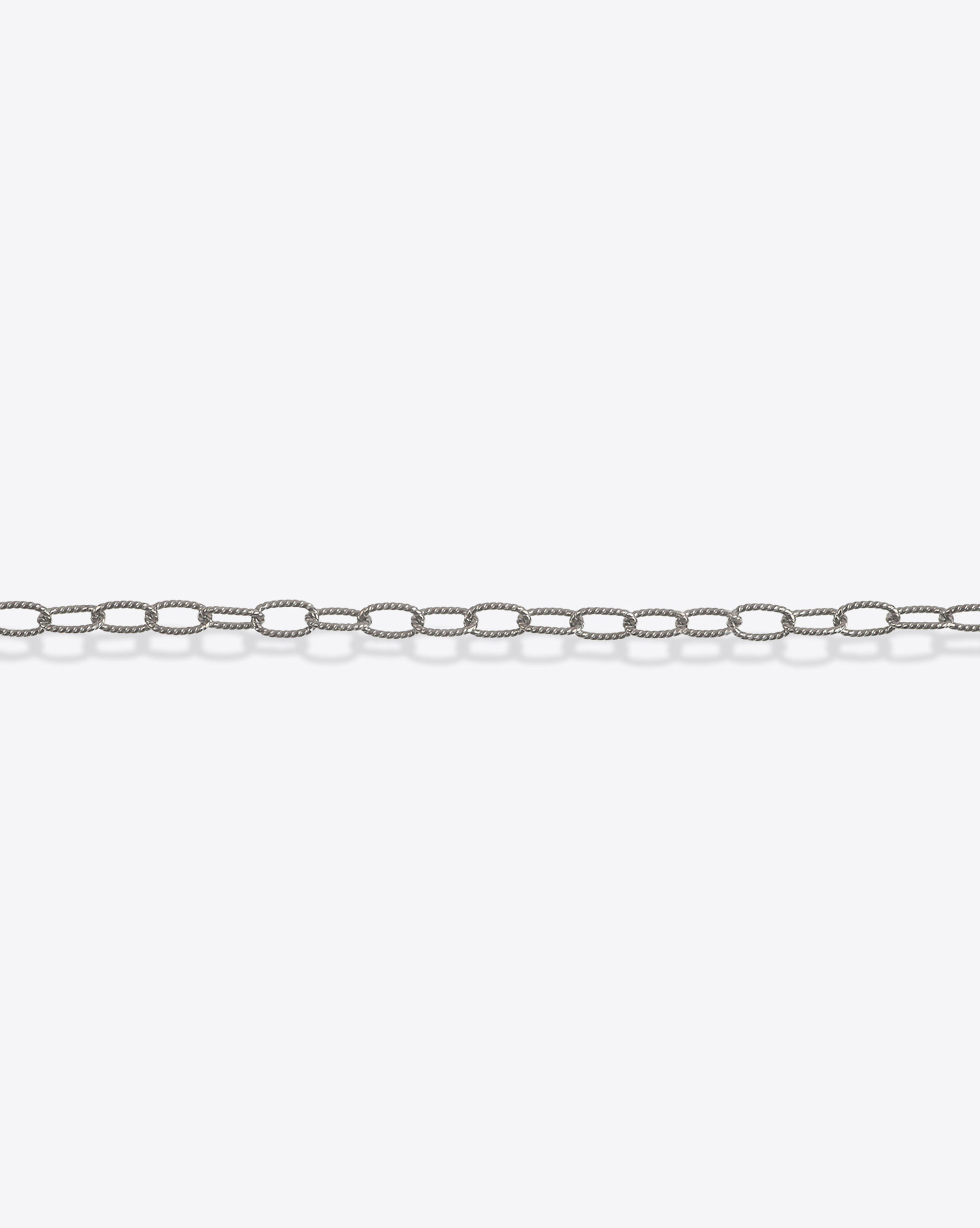 De jaegher Chaine Maille Torsadée 65cm – Argent Noirci