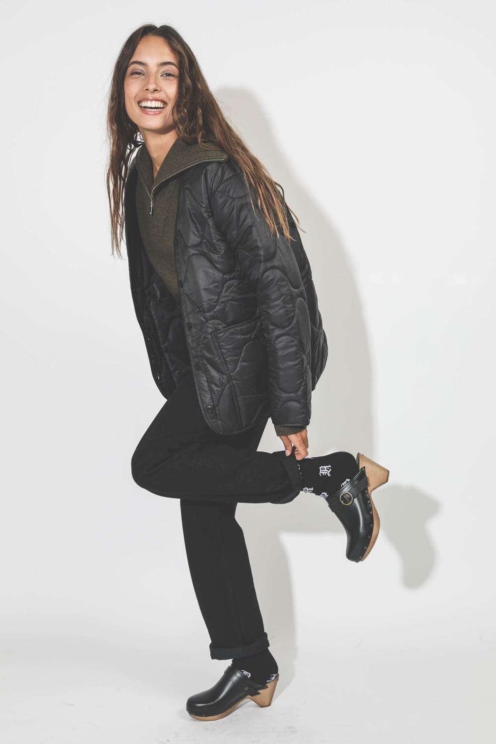 R13 Single Stack Oxford - Black Patent