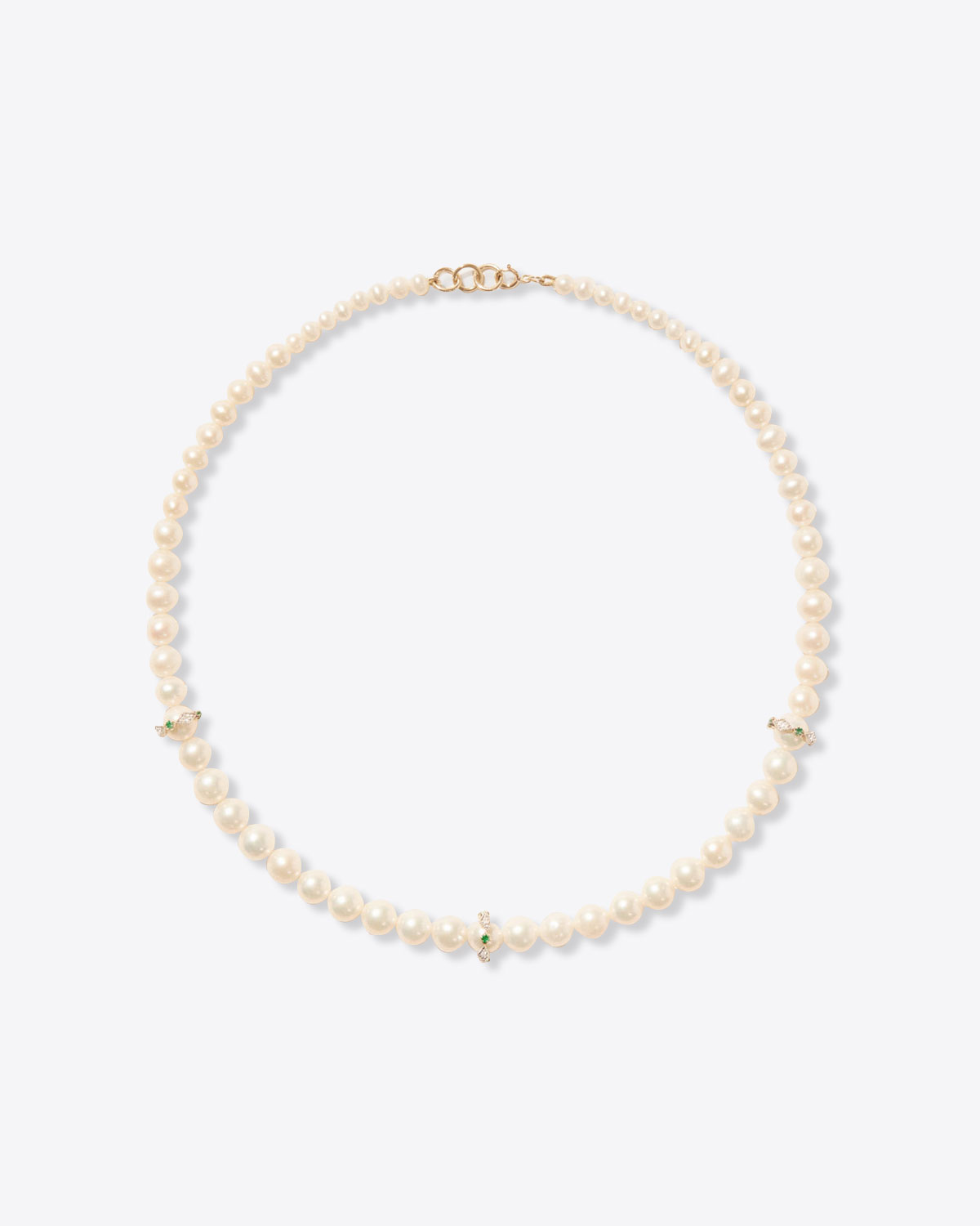 Pascale Monvoisin Collier Chelsea n°2 –  Diamants Émeraudes