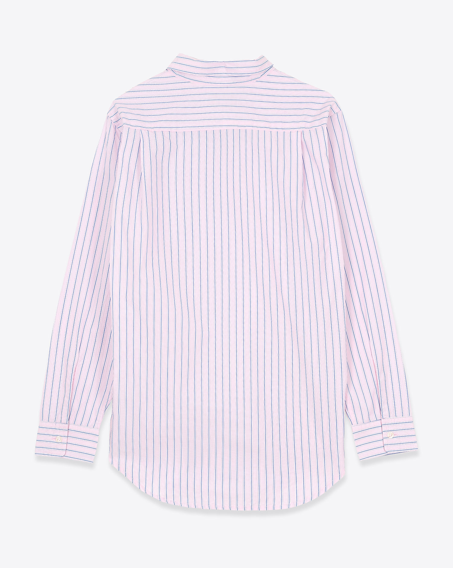 Denimist Chemise Boyfriend – Rose Rayé Blanc Bleu