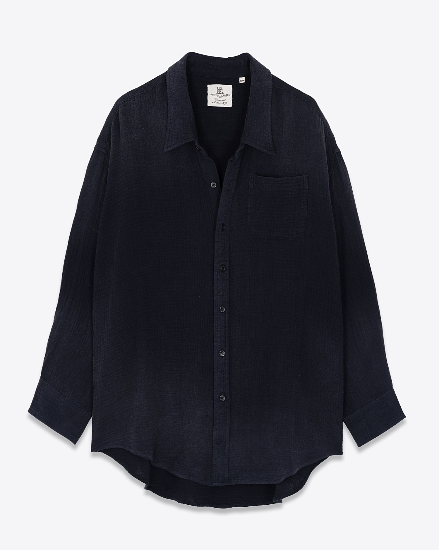 Denimist Chemise Button Front Crinkle – Marine