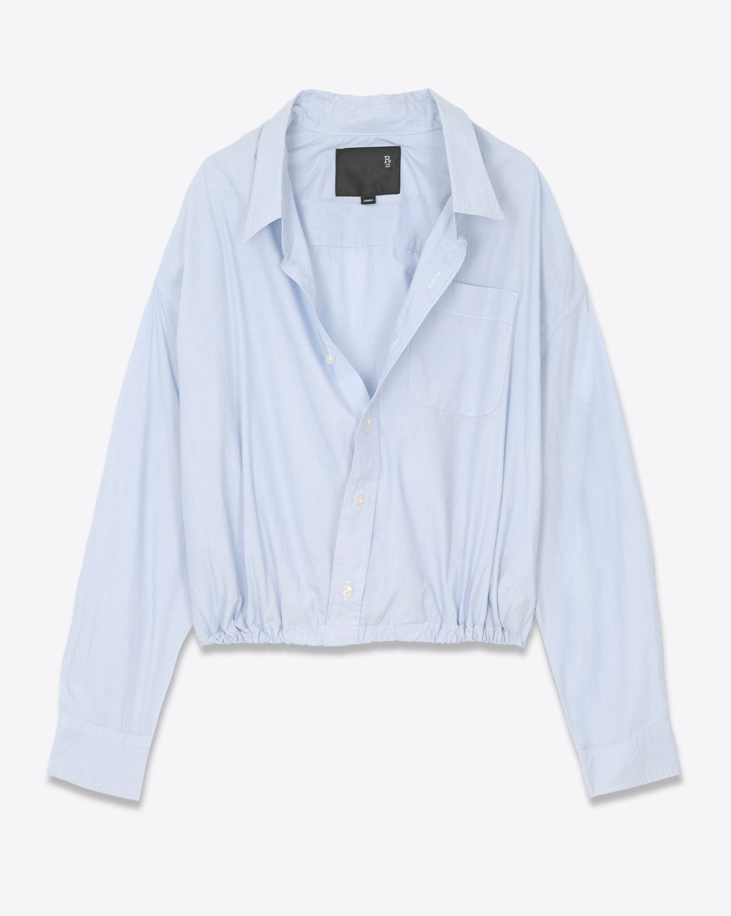 R13 Chemise Crossover Bubble - Bleu Clair