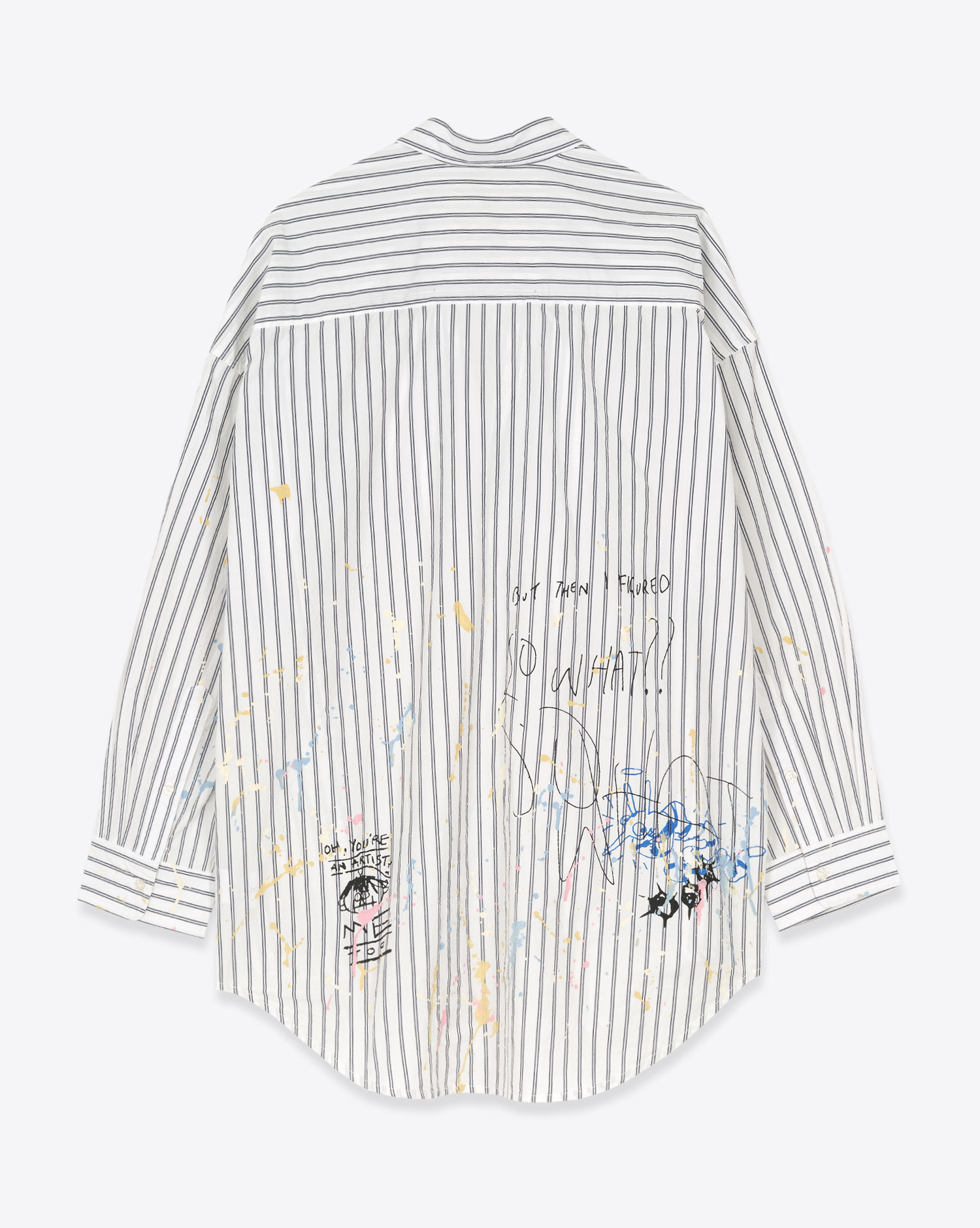 R13 Chemise Drop Neck – Rayé Marine Paint