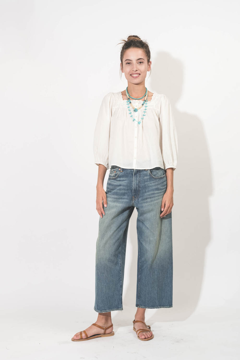 The Great Chemise Eyelet – Blanc