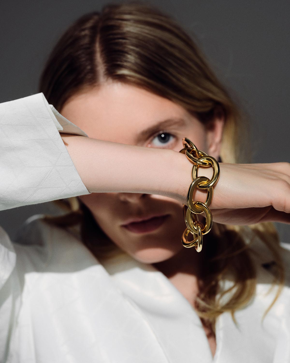 Tom Wood Bracelet chunky link - gold