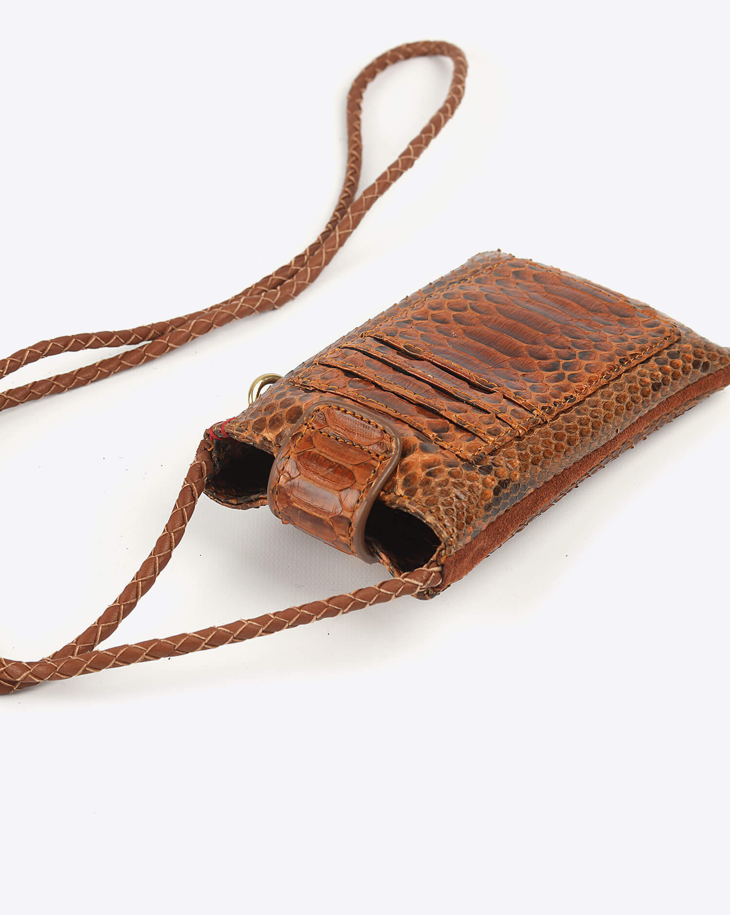 Claris Virot Etui A Telephone Marcus Python - Moka  