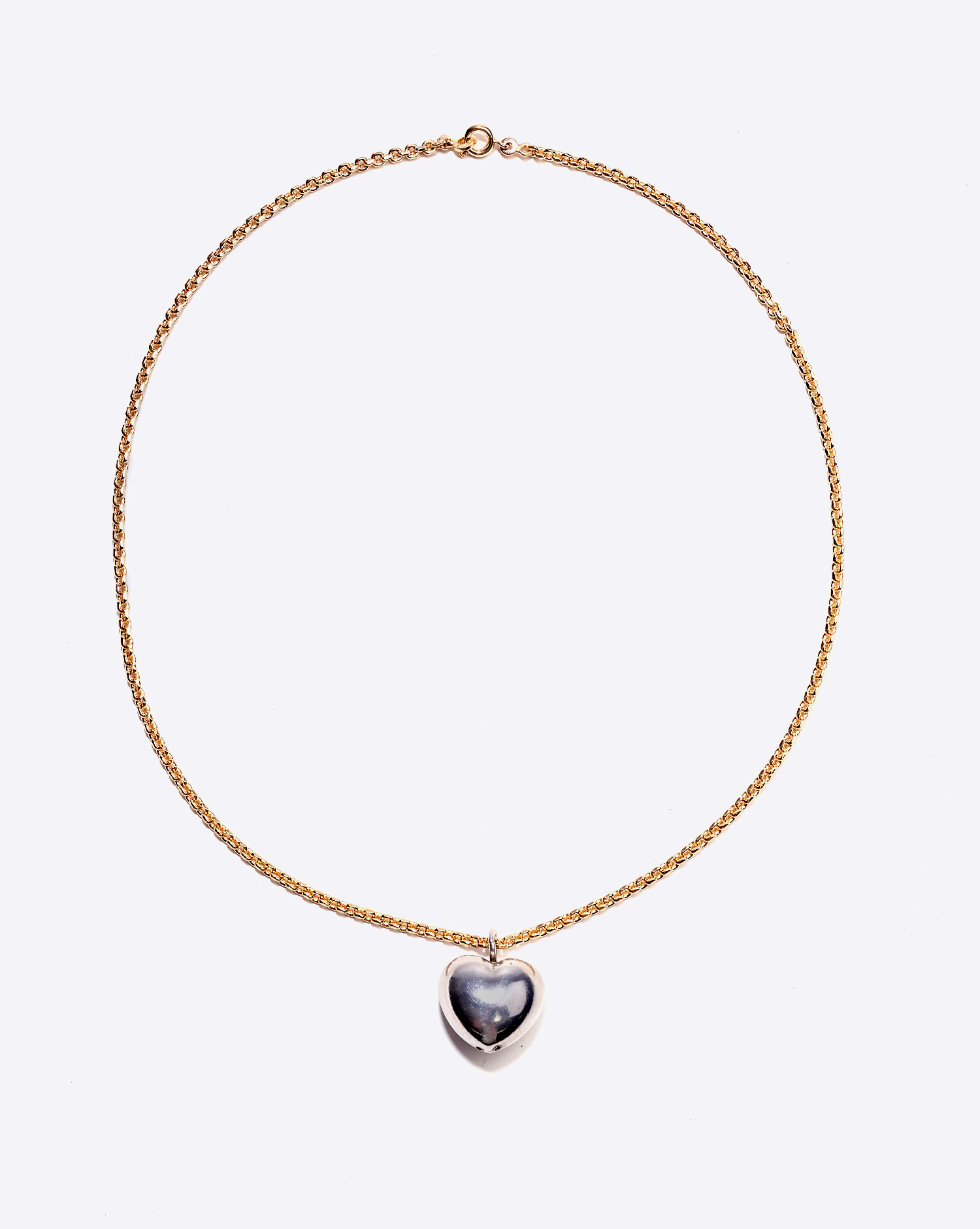 Anicet Collier Coeur – Argent et Plaqué Or