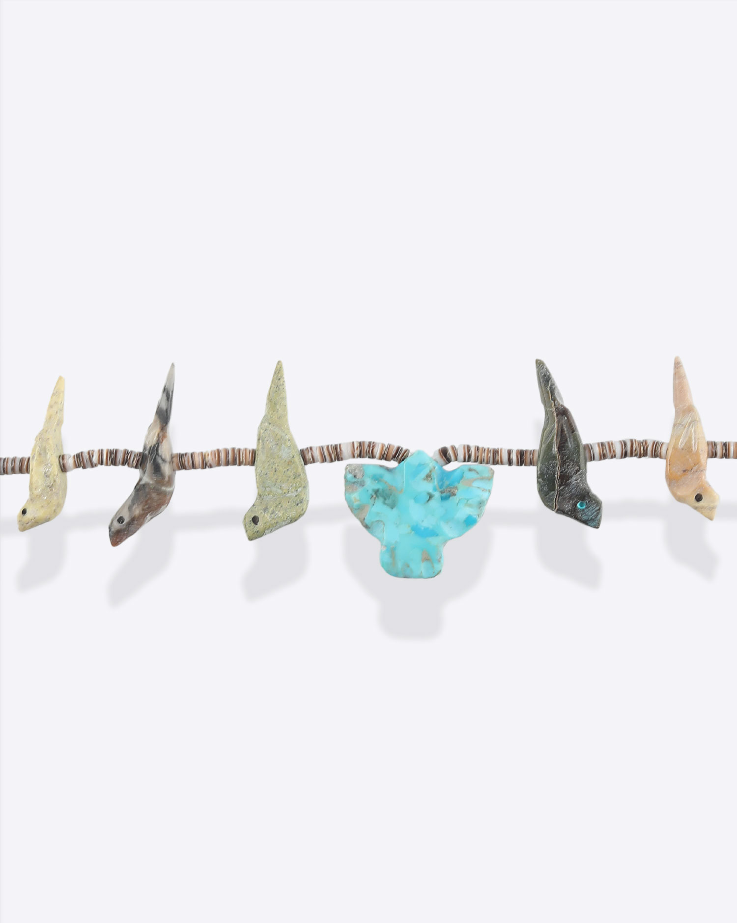 Harpo Collier Oiseaux Fétiches Court – Coquillage