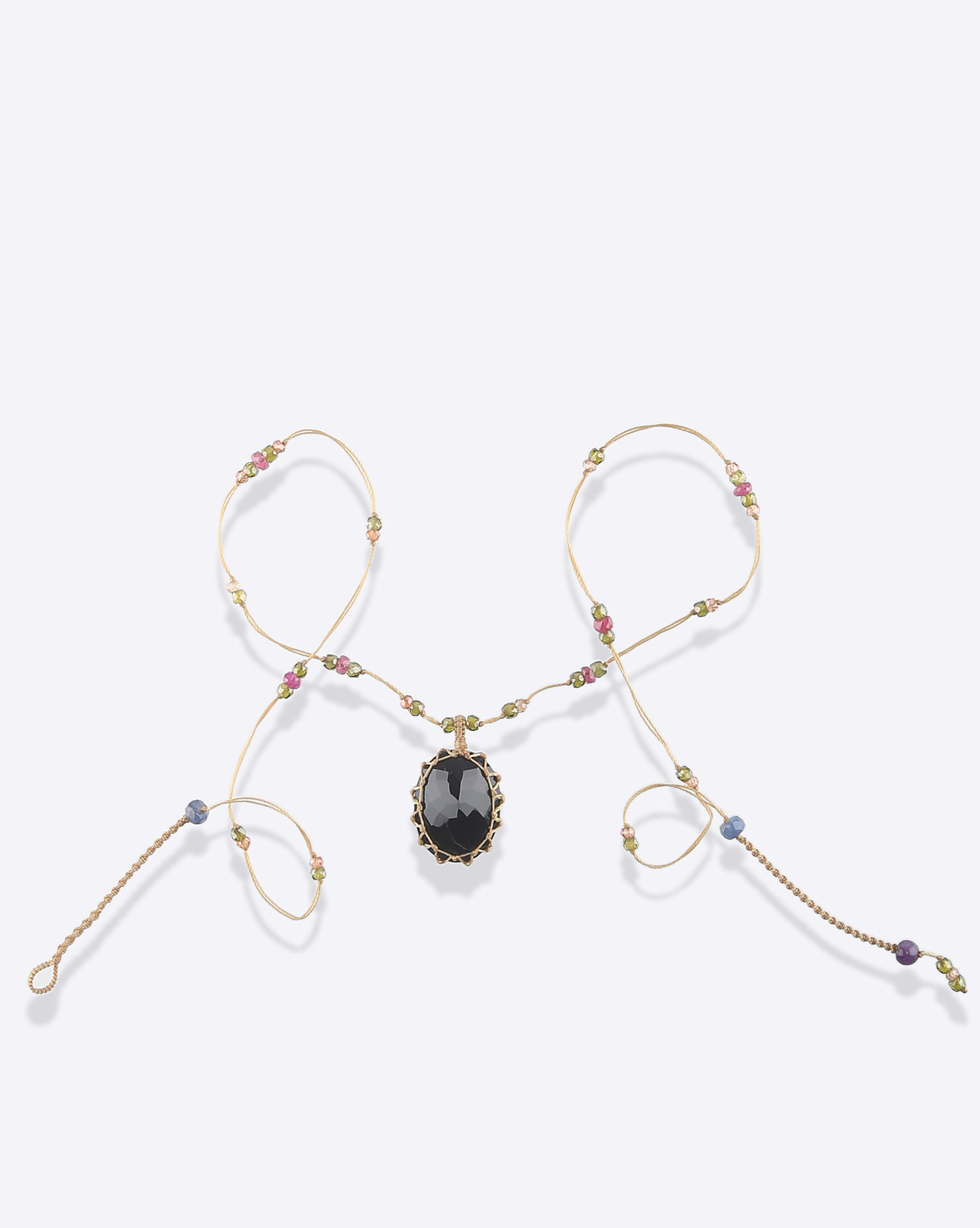 Sharing Collier Court Tibétain V - Onyx Black