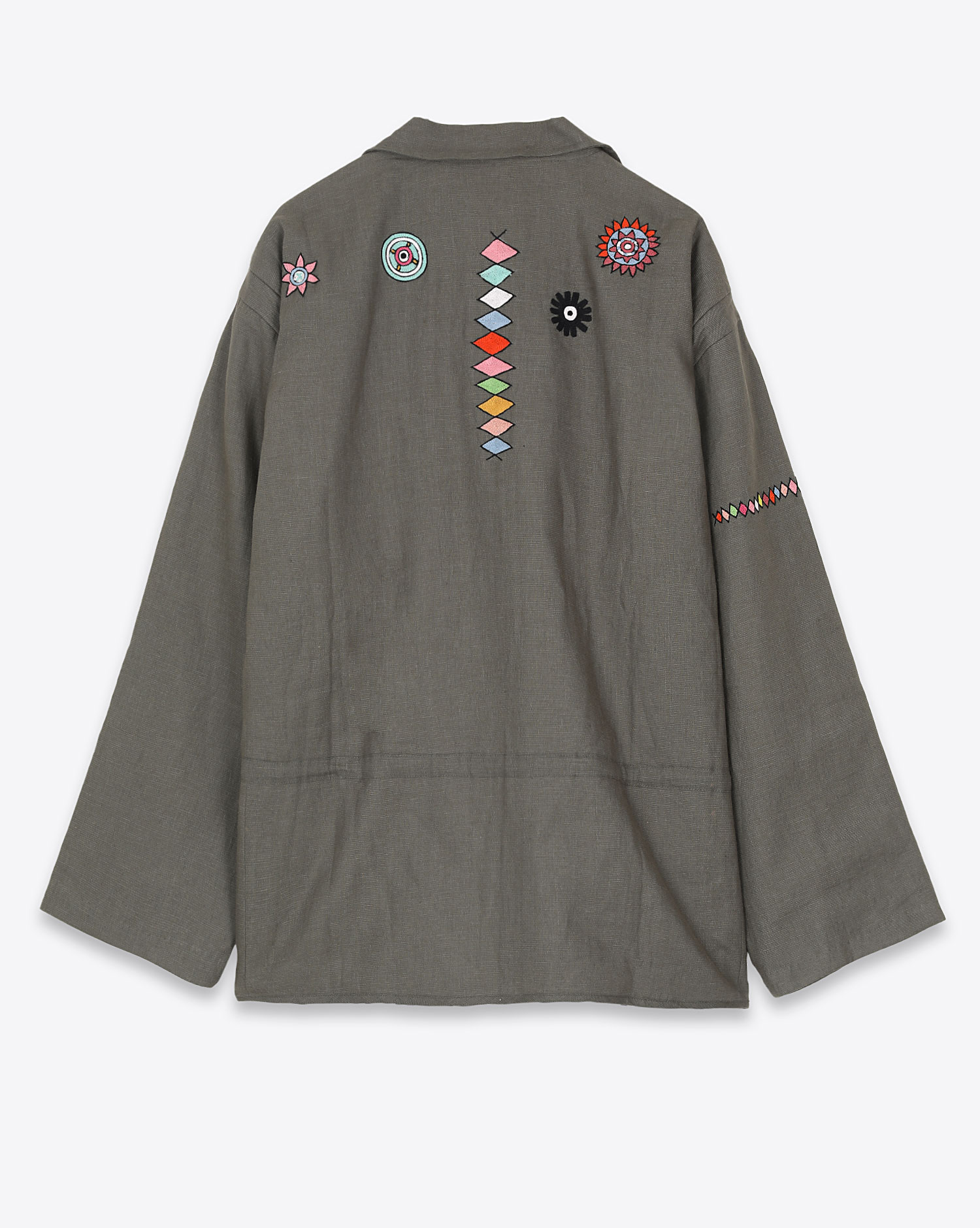 Alix Of Bohemia Veste Commando Sage Embroidered – Verte