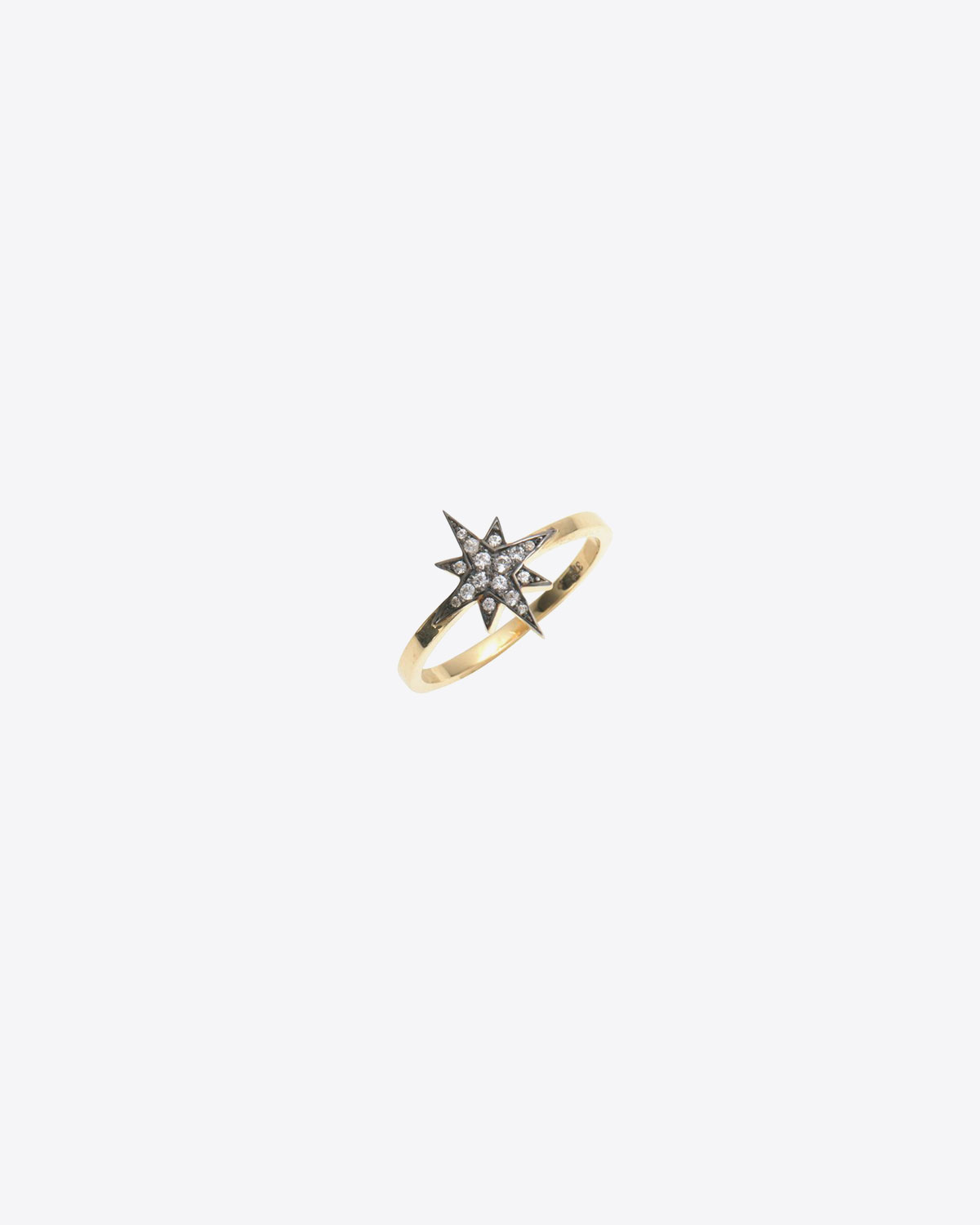 Feidt Bague Etoile Constellation – Or Jaune 9K et Saphirs Blancs