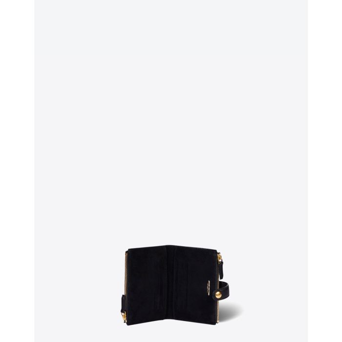 Jérôme Dreyfuss Accessoires Collection Carlo PM Goatskin Noir  