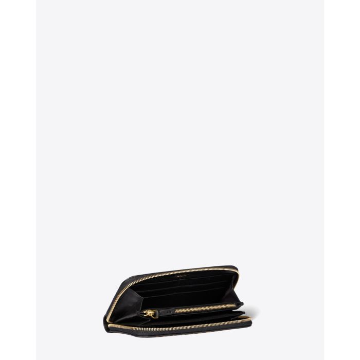 Jérôme Dreyfuss Portefeuille Malcom – Cuir Suédé léopard Chamois