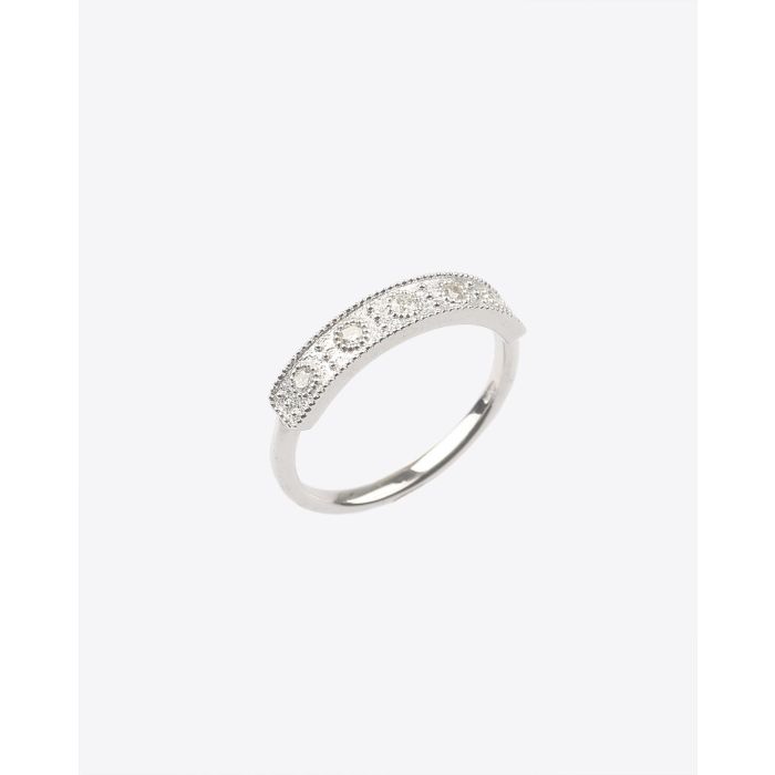 Bague Happiness argent et diamants De Jaegher