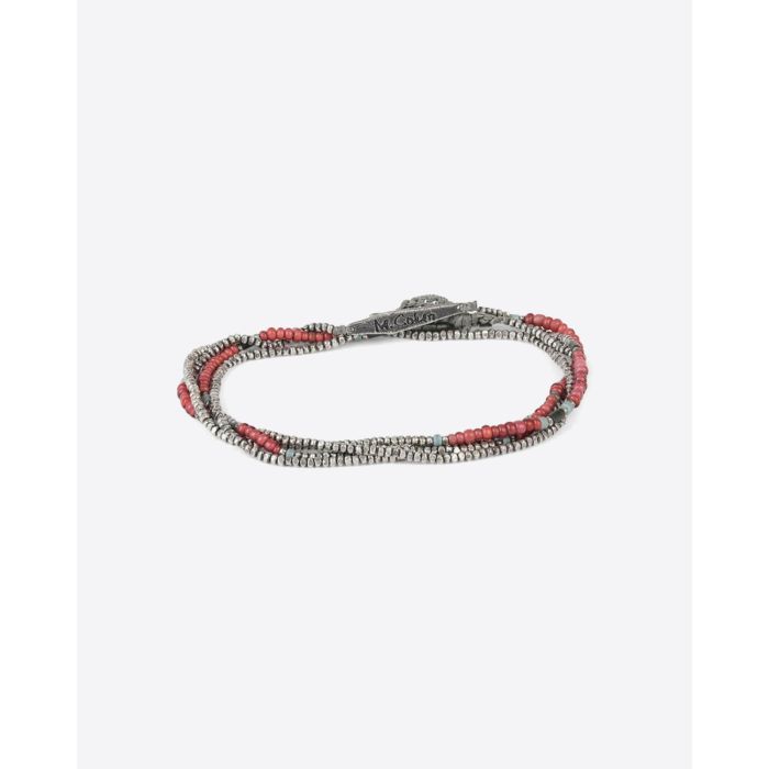 M.Cohen Bracelet Collier Antique Rouge  