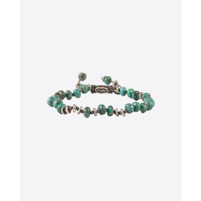 M.Cohen Bracelet Pépites Turquoise et Argent  