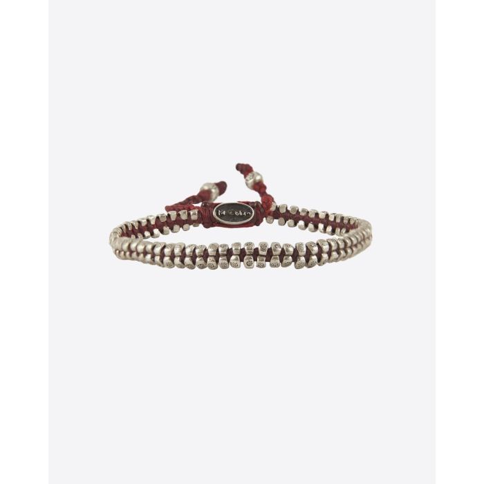 M.Cohen Bracelet 2 Rangs De Perles - Rouge