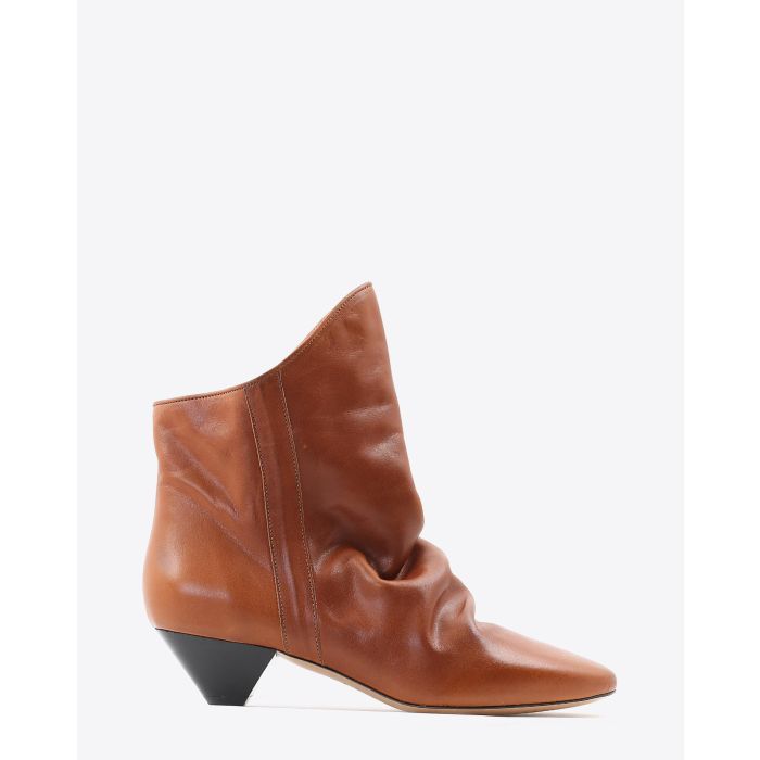 Isabel Marant Chaussures DOEY - Cuir lisse Cognac  