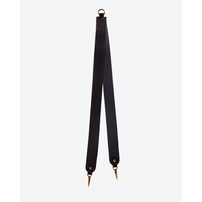 Jérôme Dreyfuss Accessoires Collection Bandoulière Simple - Cowskin - Noir Brass 