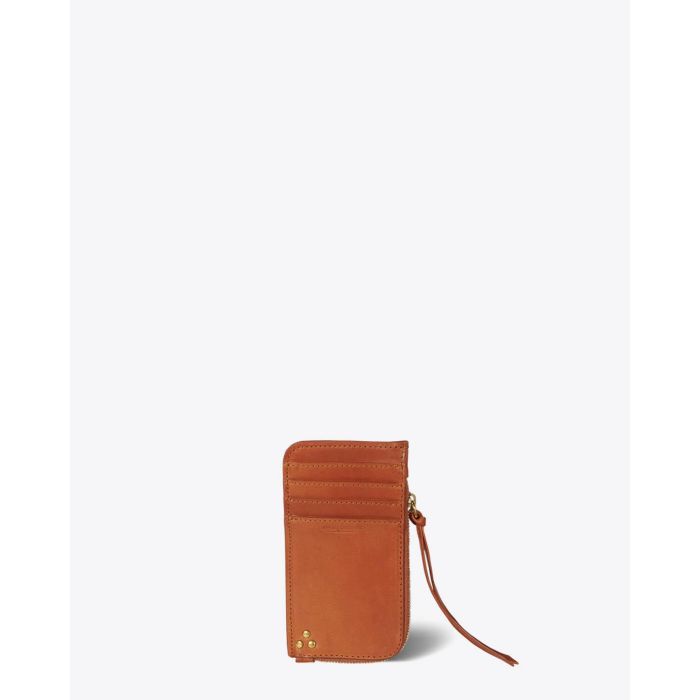 Jérôme Dreyfuss Accessoires Collection Porte Cartes Clyde Vachette Gold  