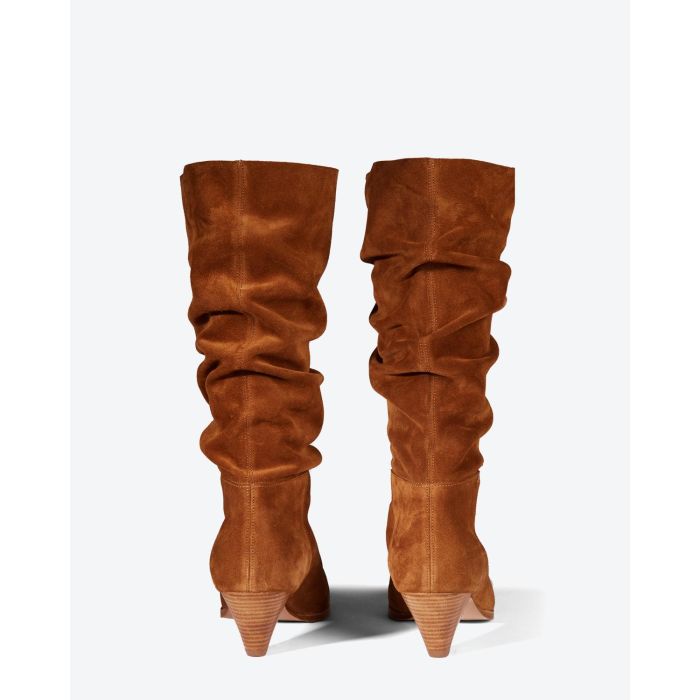 Jérôme Dreyfuss Chaussures Collection Bottes Sabrina 50 Split Suede Tabac  