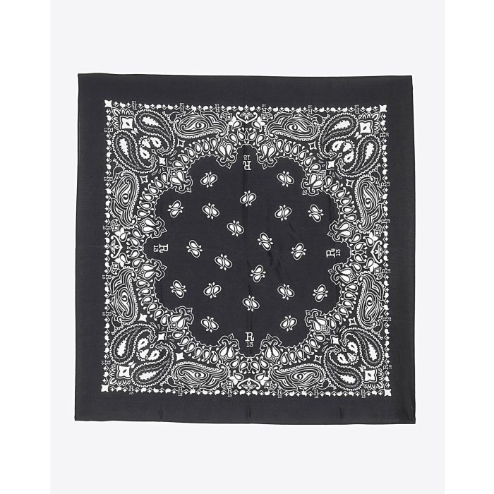 R13 Denim Collection R13 Logo Silk Bandana - Black  