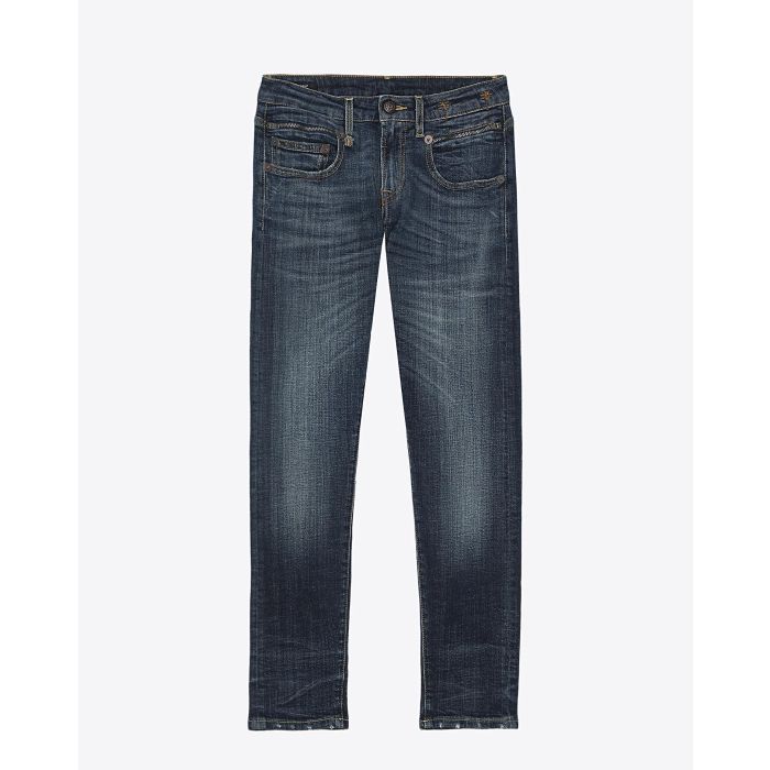 R13 Denim Permanent  Biker Boy - Howell Indigo  