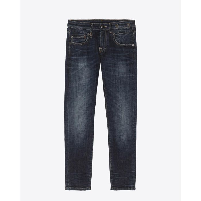 R13 Denim Pré-Collection Boy Skinny - Howell Indigo. Face. 