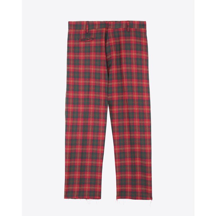 R13 Denim Pré-Collection Tailored Drop Trouser - Red Tartan  