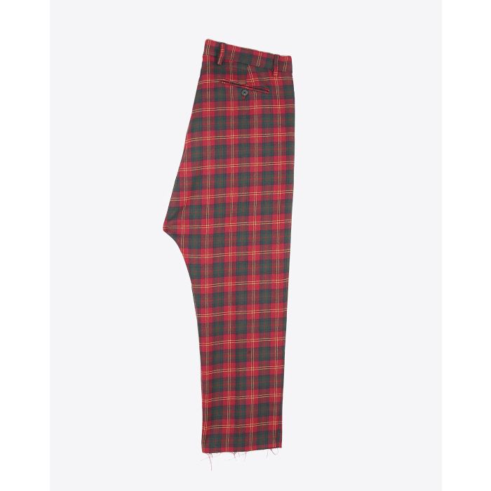 R13 Denim Pré-Collection Tailored Drop Trouser - Red Tartan  