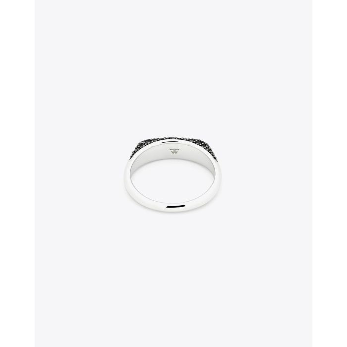 Tom Wood Knut Ring Black Spinel - Silver  