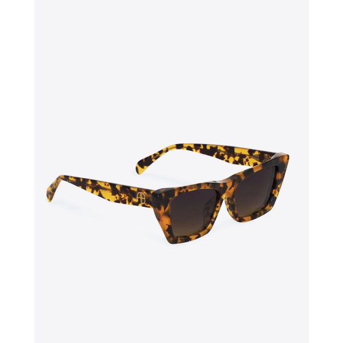 Anine Bing Lunettes de soleil Levi effet écailles de tortue.
