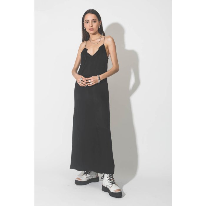 Tom Wood Aria Slip Dress Viscose - Black