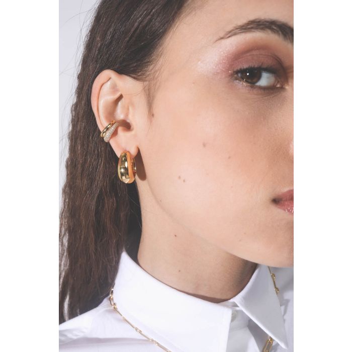 Tom Wood Ear Cuff Slim Zircon – Gold