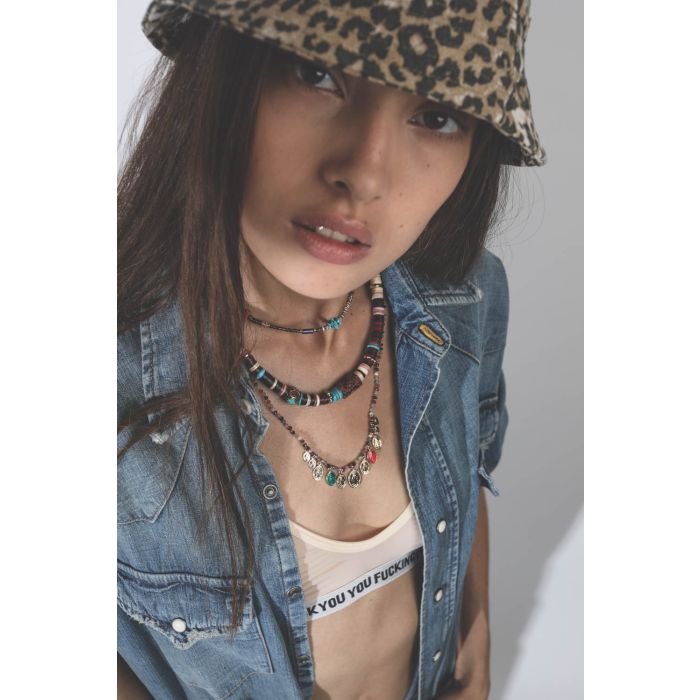 Collier Epure médailles multicolores Gachon Pothier 