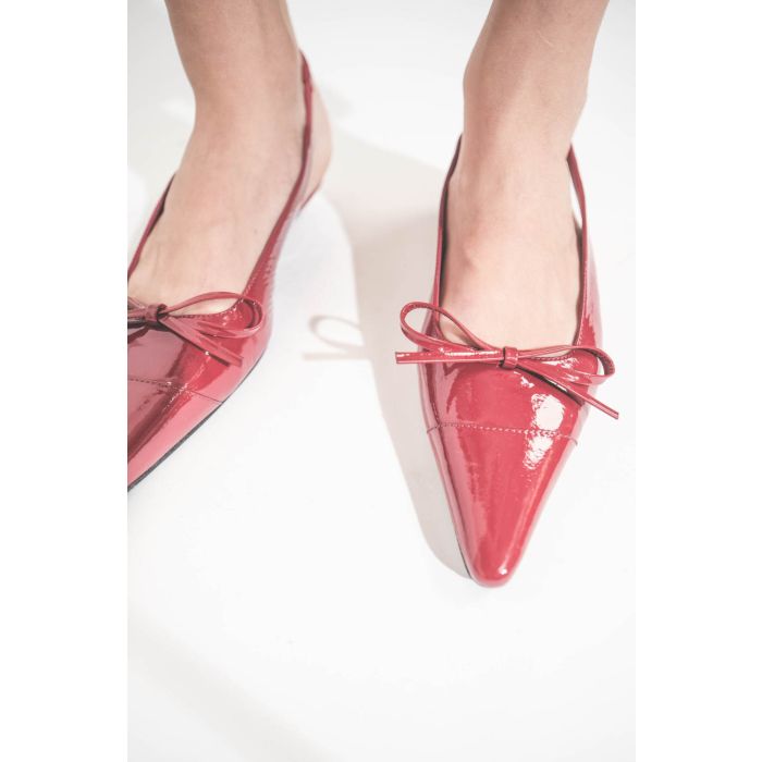 Anine Bing Ballerines Slingback Heels Zoey – Rouge
