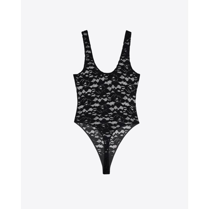 Body noir en dentelle Alysha Anine Bing. Dos.