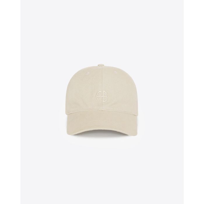 Casquette Jeremy Anine Bing beige. Vue face. 