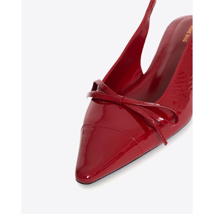 Chaussures escarpins Zoey Anine Bing en cuir vernis rouge. 