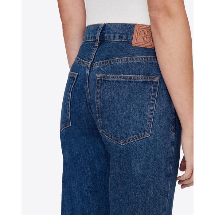 Jean Kate Anine Bing en denim bleu. Vue dos.