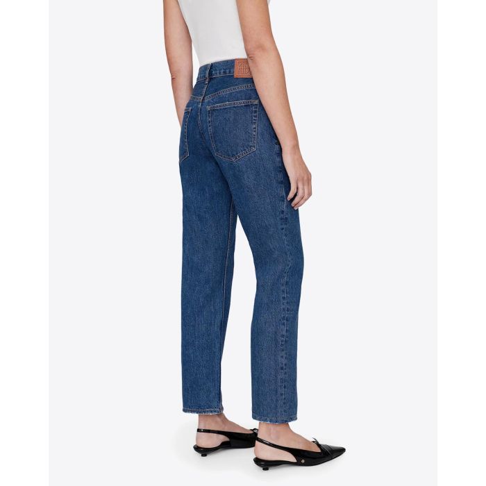 Jean Kate Anine Bing en denim bleu. Vue dos.