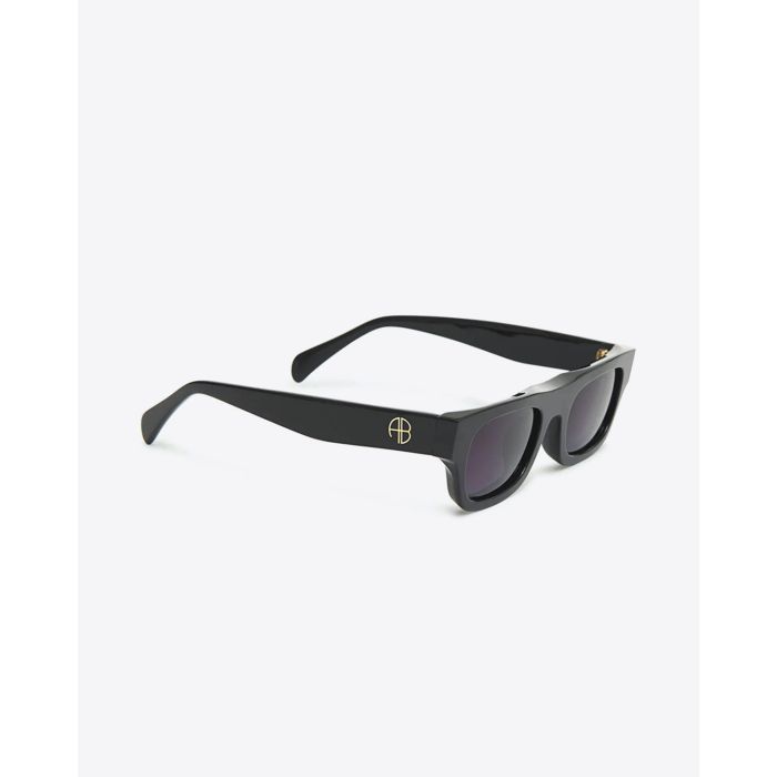 Anine Bing Lunettes de Soleil Otis noires. Profil. 