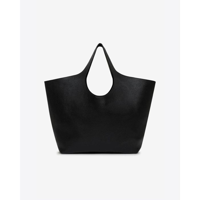 Sac Cabas Lili Tote Anine Bing Sac en cuir Noir Grainé. Vue dos. 