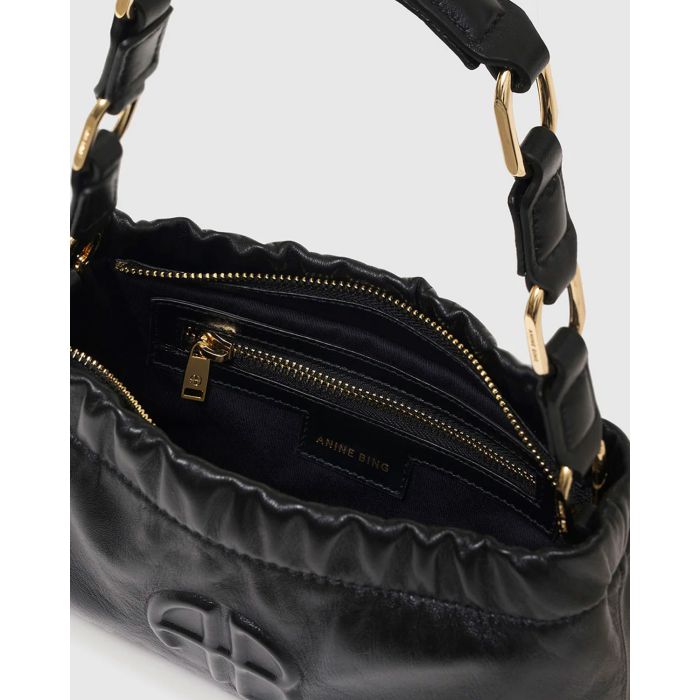 Anine Bing Sac Kate Épaule Petit Modèle Noir