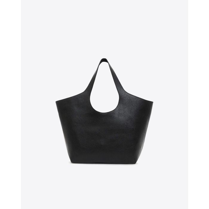 Sac tote Lili Anine Bing en cuir noir. 