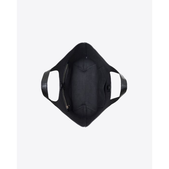 Sac tote Lili Anine Bing en cuir noir. 