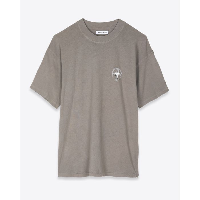 Anine Bing Ida Tee Palm - Washed Grey