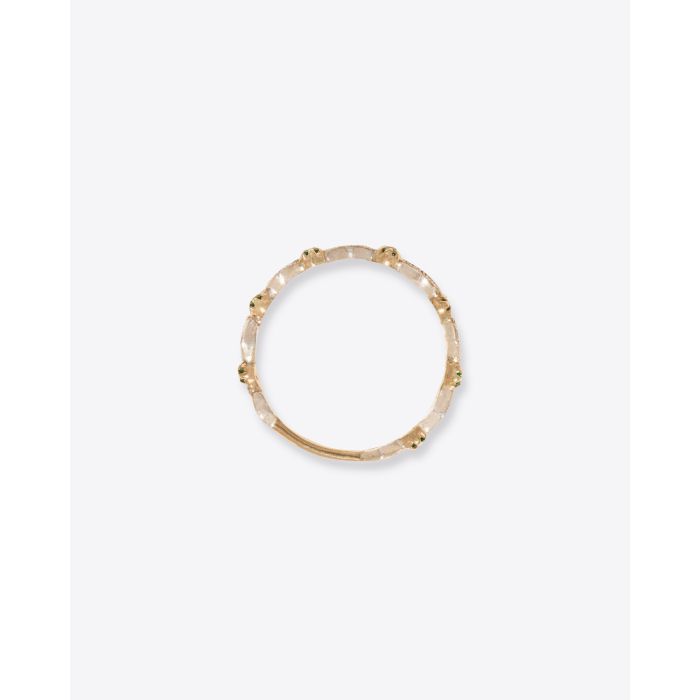 Bague Ava N°1 émeraude Pascale Monvoisin. Profil. 
